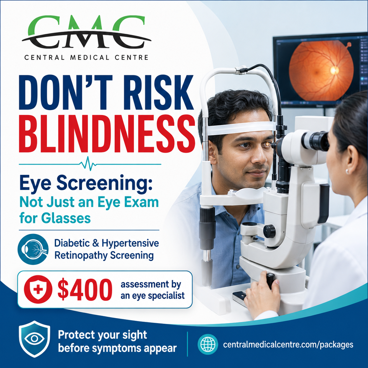 Don’t Risk Blindness: Eye Screening Is Not Just an Eye Exam for Glasses